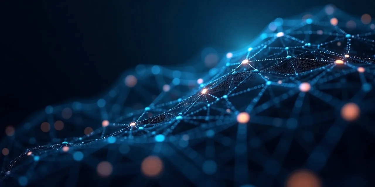 Glowing neural network mesh